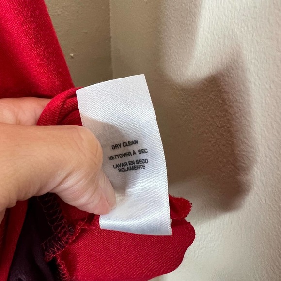 Ella Moss Top MEDIUM Womens Red Burgundy Striped Open Back Jersey Knit Casual - Picture 5 of 6